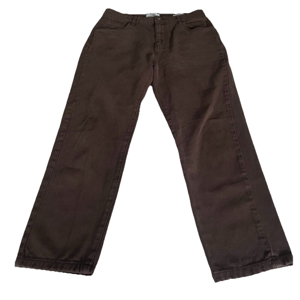 COTTON:ON Womens Mom Jeans Brown High Waisted Casual Size 10 - Picture 2 of 8